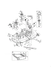 Deck / Spindle / Chute Deflector parts for Craftsman Riding Mower & Tractor 247273740 from AppliancePartsPros.com