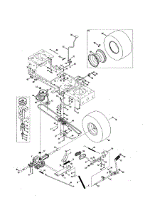 Transmission parts for Craftsman Front-Engine Lawn Tractor 247273741 from AppliancePartsPros.com