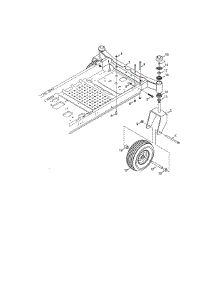 Wheel Assembly parts for Craftsman Rear-Engine Riding Mower 247277750 from AppliancePartsPros.com