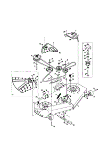 Deck / Spindle parts for Craftsman Rear-Engine Riding Mower 247277750 from AppliancePartsPros.com