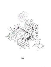 Frame / Deflector parts for Craftsman Front-Tine Tiller 247282820 from AppliancePartsPros.com