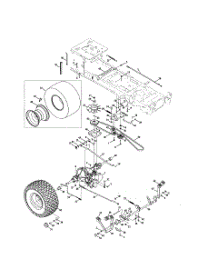 Drive / Rear Wheels parts for Craftsman Riding Mower & Tractor 247288800 from AppliancePartsPros.com