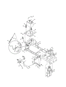 Battery / Frame parts for Craftsman Front-Engine Lawn Tractor 247288810 from AppliancePartsPros.com