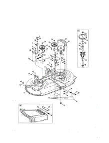 Deck / Spindle Pulley parts for Craftsman Front-Engine Lawn Tractor 247288811 from AppliancePartsPros.com