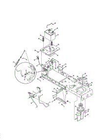Battery / Frame parts for Craftsman Front-Engine Lawn Tractor 247288831 from AppliancePartsPros.com
