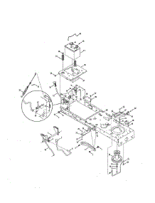 Battery / Frame parts for Craftsman Front-Engine Lawn Tractor 247288842 from AppliancePartsPros.com