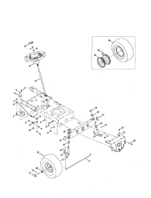 Steering parts for Craftsman Front-Engine Lawn Tractor 247288842 from AppliancePartsPros.com