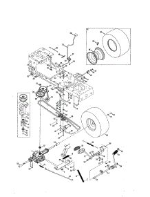 Drive parts for Craftsman Front-Engine Lawn Tractor 247288842 from AppliancePartsPros.com