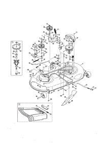 Mower Deck parts for Craftsman Front-Engine Lawn Tractor 247288851 from AppliancePartsPros.com