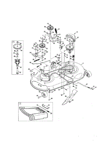 Mower Deck parts for Craftsman Front-Engine Lawn Tractor 247288860 from AppliancePartsPros.com