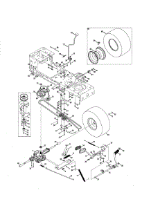 Transmission parts for Craftsman Front-Engine Lawn Tractor 247288861 from AppliancePartsPros.com