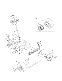 Steering parts for Craftsman Front-Engine Lawn Tractor 247288862 from AppliancePartsPros.com