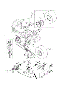 Transmission parts for Craftsman Front-Engine Lawn Tractor 247288862 from AppliancePartsPros.com