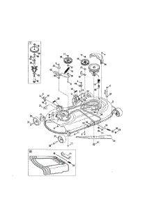 Deck parts for Craftsman Riding Mower & Tractor 247288880 from AppliancePartsPros.com