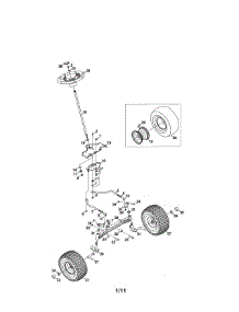 Steering & Axle parts for Craftsman Front-Engine Lawn Tractor 247288881 from AppliancePartsPros.com