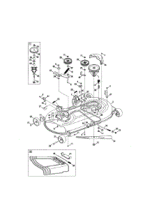 Deck parts for Craftsman Front-Engine Lawn Tractor 247288881 from AppliancePartsPros.com