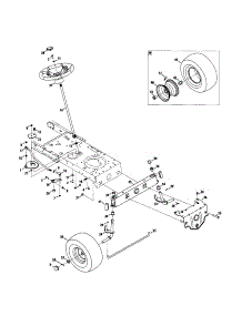 Steering / Wheels parts for Craftsman Front-Engine Lawn Tractor 247289010 from AppliancePartsPros.com
