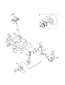 Steering parts for Craftsman Front-Engine Lawn Tractor 247289020 from AppliancePartsPros.com