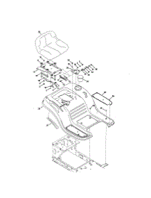 Seat parts for Craftsman Front-Engine Lawn Tractor 247289020 from AppliancePartsPros.com