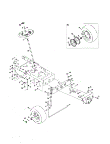 Steering / Wheel parts for Craftsman Front-Engine Lawn Tractor 247289050 from AppliancePartsPros.com