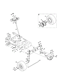 Steering parts for Craftsman Riding Mower & Tractor 247289110 from AppliancePartsPros.com