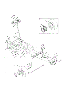 Steering parts for Craftsman Front-Engine Lawn Tractor 247289150 from AppliancePartsPros.com