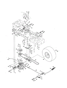 Transmission parts for Craftsman Front-Engine Lawn Tractor 247289150 from AppliancePartsPros.com