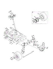 Steering parts for Craftsman Riding Mower & Tractor 247289190 from AppliancePartsPros.com