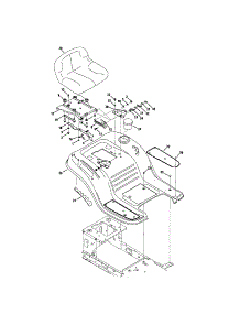 Seat parts for Craftsman Riding Mower & Tractor 247289190 from AppliancePartsPros.com
