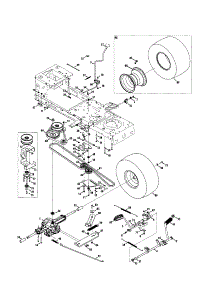 Transmission Drive parts for Craftsman Riding Mower & Tractor 247289190 from AppliancePartsPros.com
