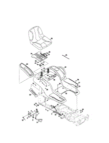 Seat / Fender parts for Craftsman Front-Engine Lawn Tractor 247289800 from AppliancePartsPros.com