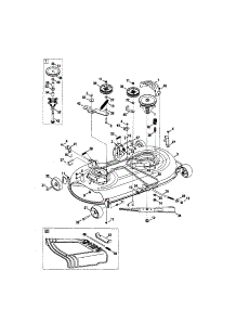Deck parts for Craftsman Front-Engine Lawn Tractor 247289800 from AppliancePartsPros.com
