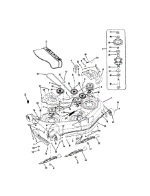 50" Mower Deck parts for Craftsman Rear-Engine Riding Mower 247289830 from AppliancePartsPros.com