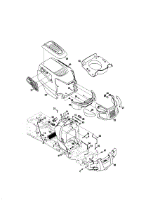 Hood / Dash parts for Craftsman Front-Engine Lawn Tractor 247289840 from AppliancePartsPros.com