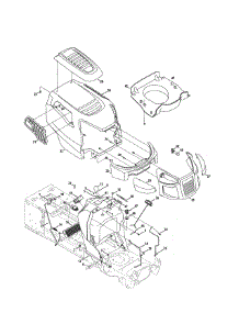 Hood & Dash parts for Craftsman Front-Engine Lawn Tractor 247289842 from AppliancePartsPros.com