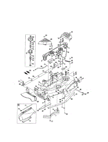 Deck parts for Craftsman Front-Engine Lawn Tractor 247289842 from AppliancePartsPros.com