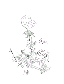 Seat / Battery parts for Craftsman Riding Mower & Tractor 247290002 from AppliancePartsPros.com