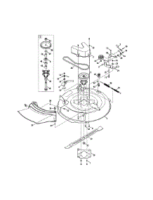 Spindle Pulley / Deck parts for Craftsman Riding Mower & Tractor 247290002 from AppliancePartsPros.com