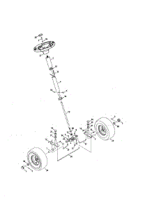 Steering parts for Craftsman Riding Mower & Tractor 247290004 from AppliancePartsPros.com