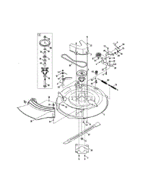 Deck / Spindle Pulley parts for Craftsman Riding Mower & Tractor 247290004 from AppliancePartsPros.com