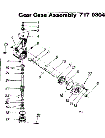 Gear Case Assembly parts for Craftsman Hole Digger 247296650 from AppliancePartsPros.com