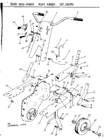 Handle Assembly parts for Craftsman Hole Digger 247296750 from AppliancePartsPros.com