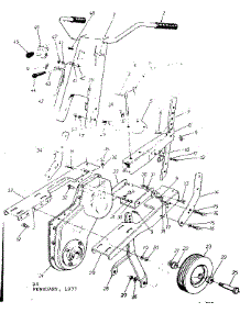 Handle Assembly parts for Craftsman Front-Tine Tiller 247297730 from AppliancePartsPros.com