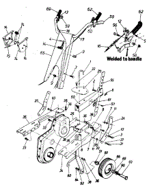 Handle Assembly parts for Craftsman Tiller 247298612 from AppliancePartsPros.com