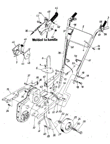 Handle Assembly parts for Craftsman Tiller 247298620 from AppliancePartsPros.com