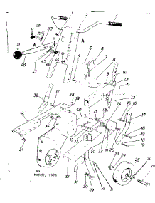 Handle Assembly parts for Craftsman Tiller 247298760 from AppliancePartsPros.com