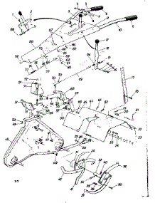 Handle Assembly parts for Craftsman Rear-Tine Tiller 247298780 from AppliancePartsPros.com
