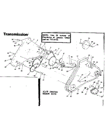Transmission parts for Craftsman Rear-Tine Tiller 247298790 from AppliancePartsPros.com