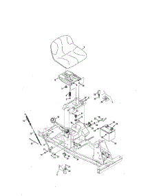 Seat / Fuel Tank parts for Craftsman Front-Engine Lawn Tractor 247299000 from AppliancePartsPros.com