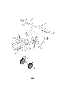 Handles / Wheels parts for Craftsman Front-Tine Tiller 24729922 from AppliancePartsPros.com